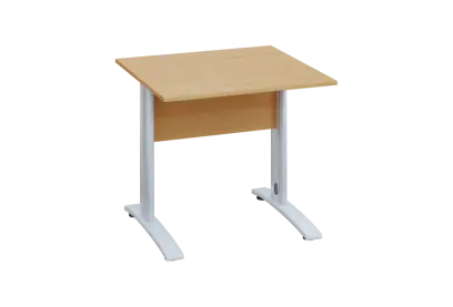 EPK 28 - 8 stůl kancelářský, kovová podnož bílá, deska 25 mm, široký 800 mm, javor horský